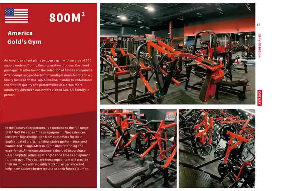 Gold’s Gym, тренажерный зал площадью 800 квадратных метров в США